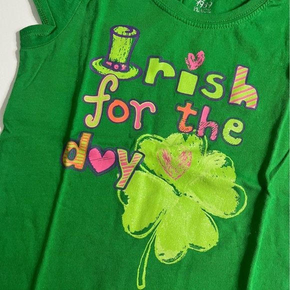 1989 Place • Green Shamrock Kids Tee Shirt St Patrick’s Day - Picture 2 of 5